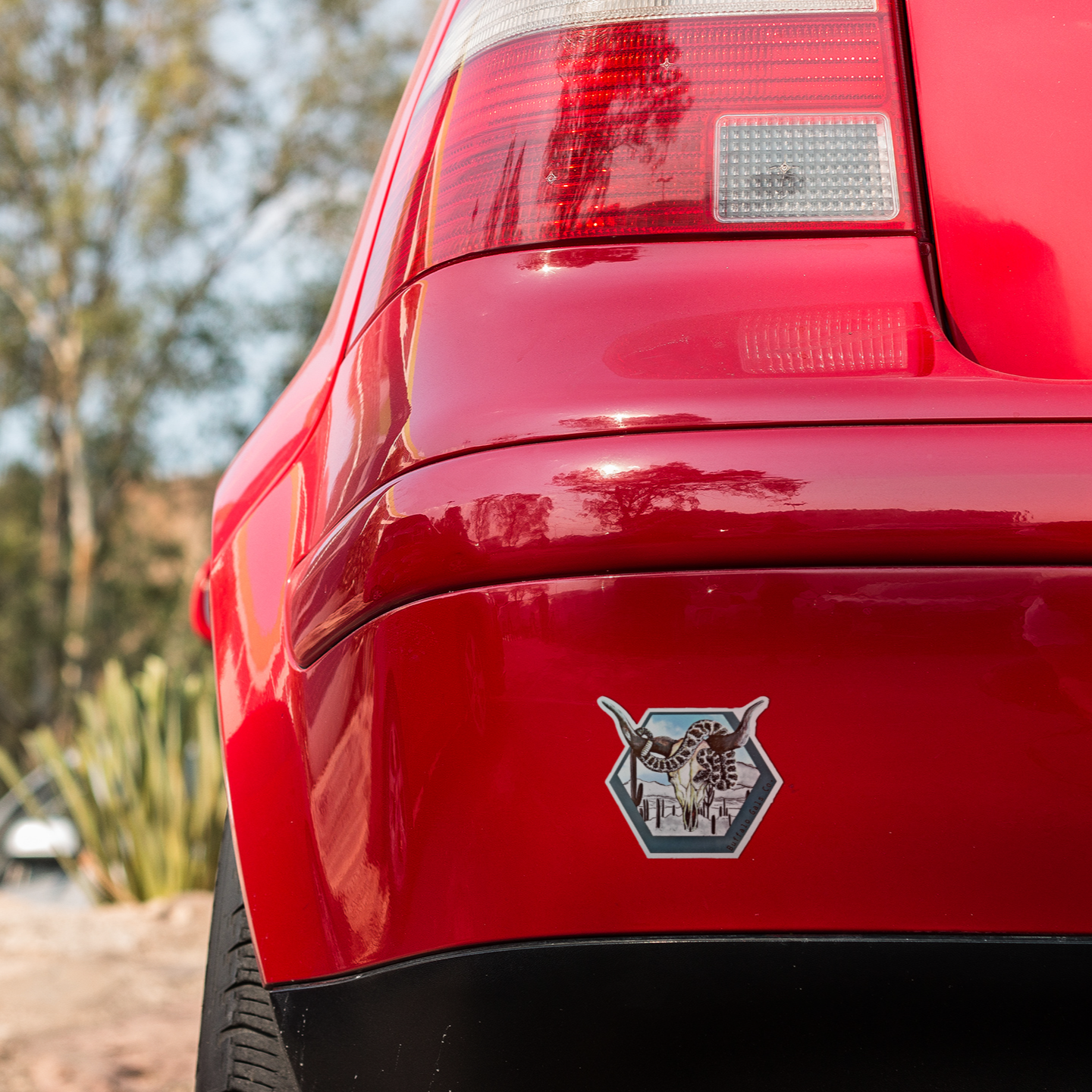 Vinyl Sticker/Decal - "Diamondback Desertscape Ink"