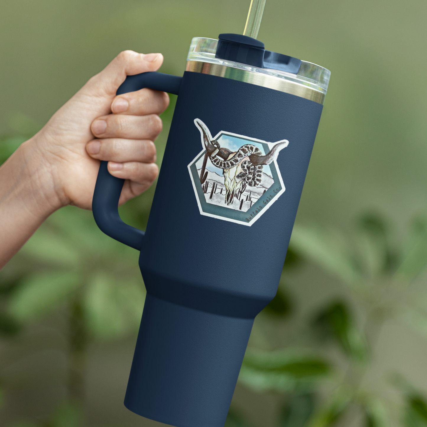 Vinyl Sticker/Decal - "Diamondback Desertscape Ink"