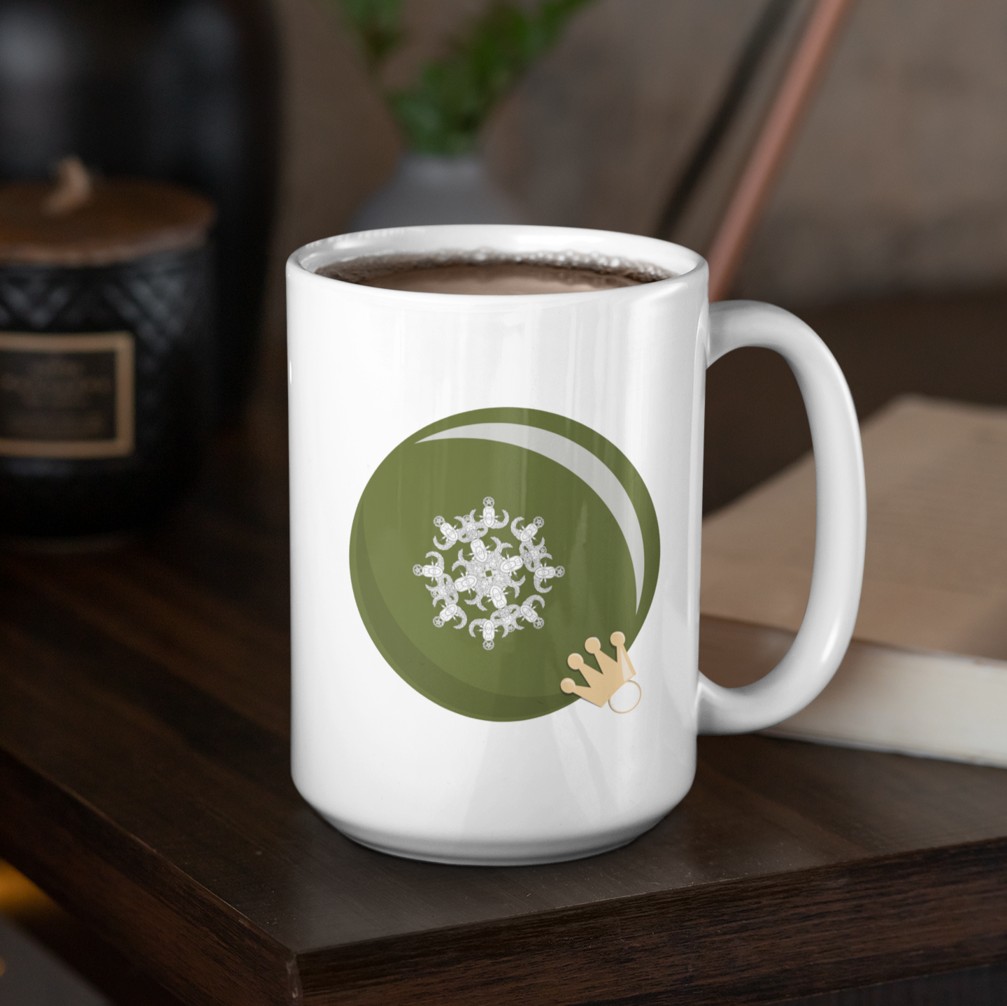 Mug - "Green HolEODay Snowflake Ornament"