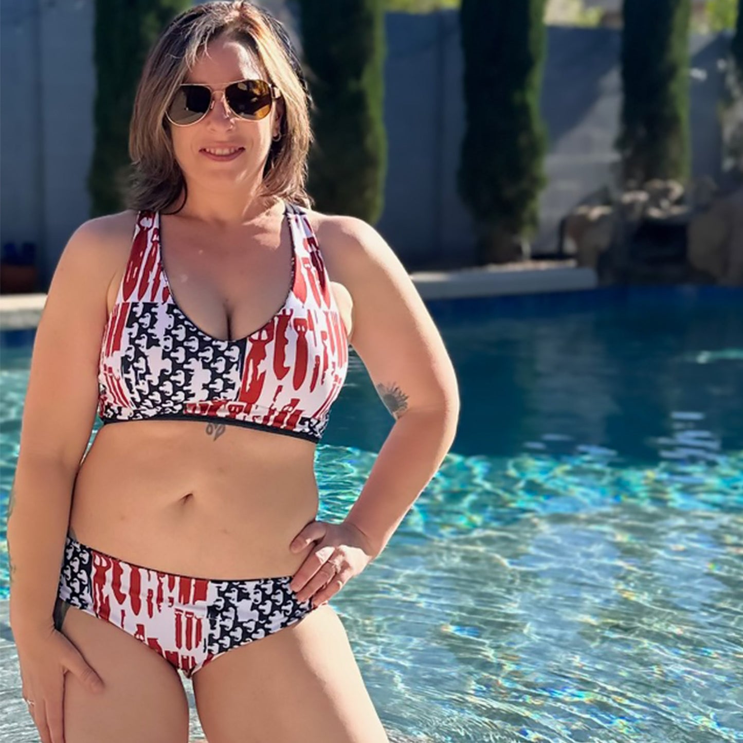 Women's Reversible Bikini - "EOD Bomb Flag"