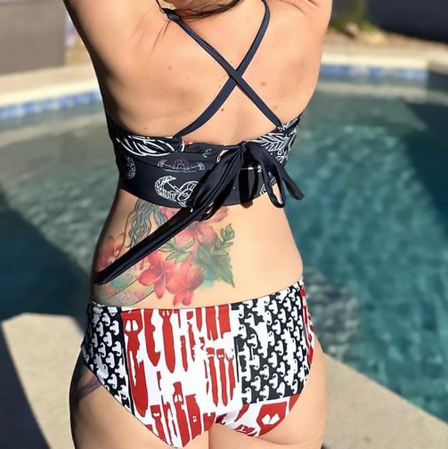 Women's Reversible Bikini - "EOD Bomb Flag"