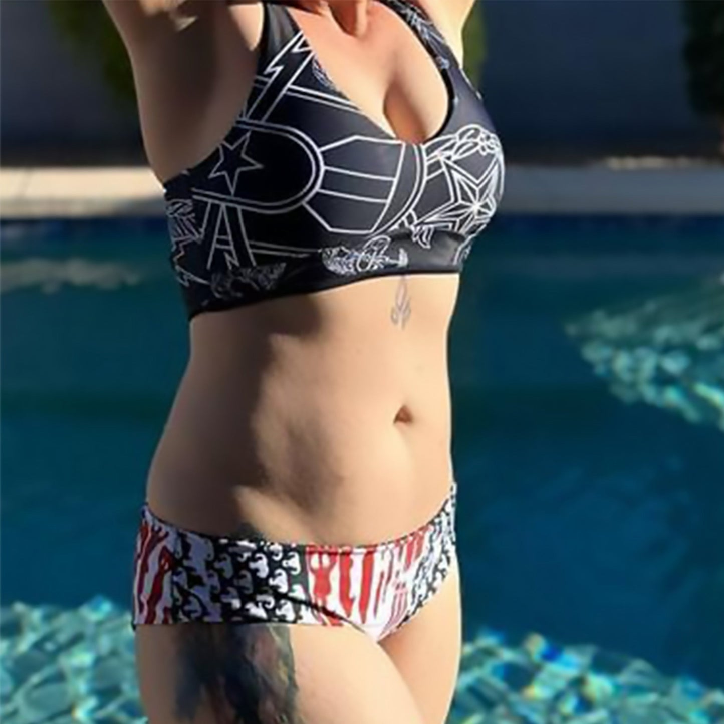 Women's Reversible Bikini - "EOD Bomb Flag"