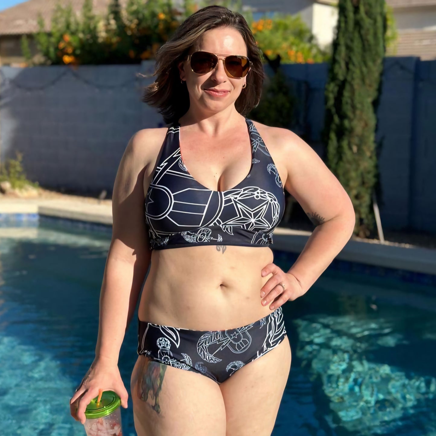 Women's Reversible Bikini - "EOD Bomb Flag"