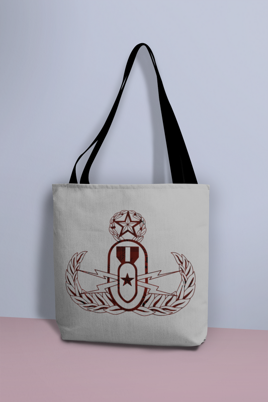 Tote Bag - "EOD Red Plaid Badge"