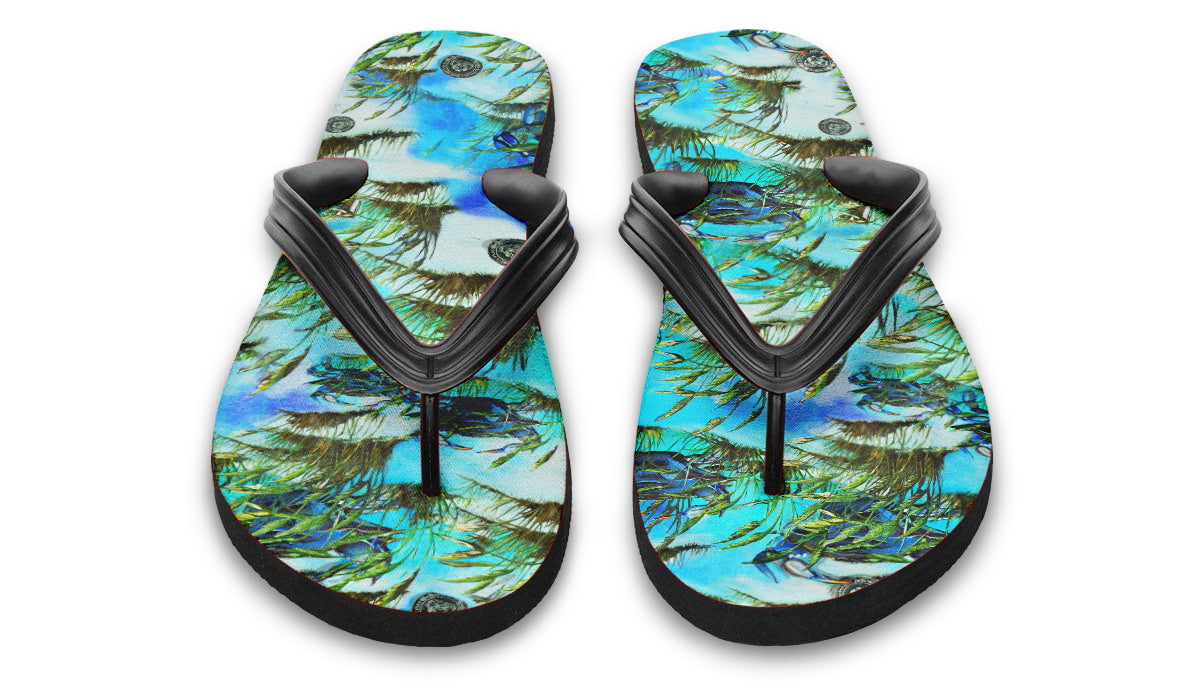 Flip Flops - "Crab Island Treasure"