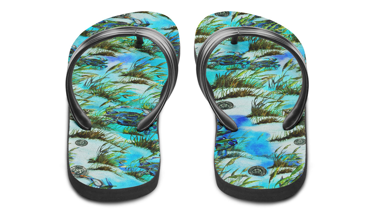 Flip Flops - "Crab Island Treasure"
