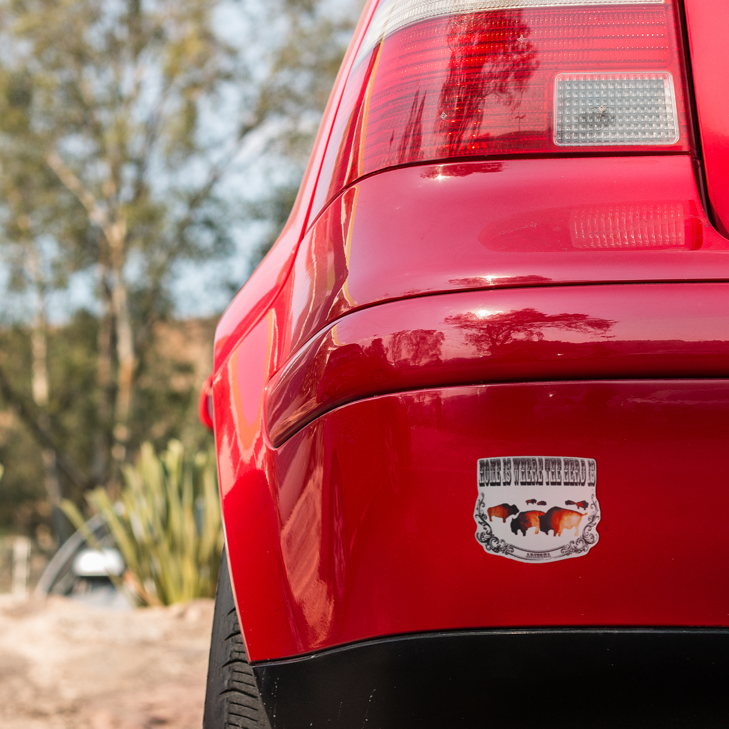 "Home is Where the Herd is (Arizona)" Vinyl Sticker/Decal