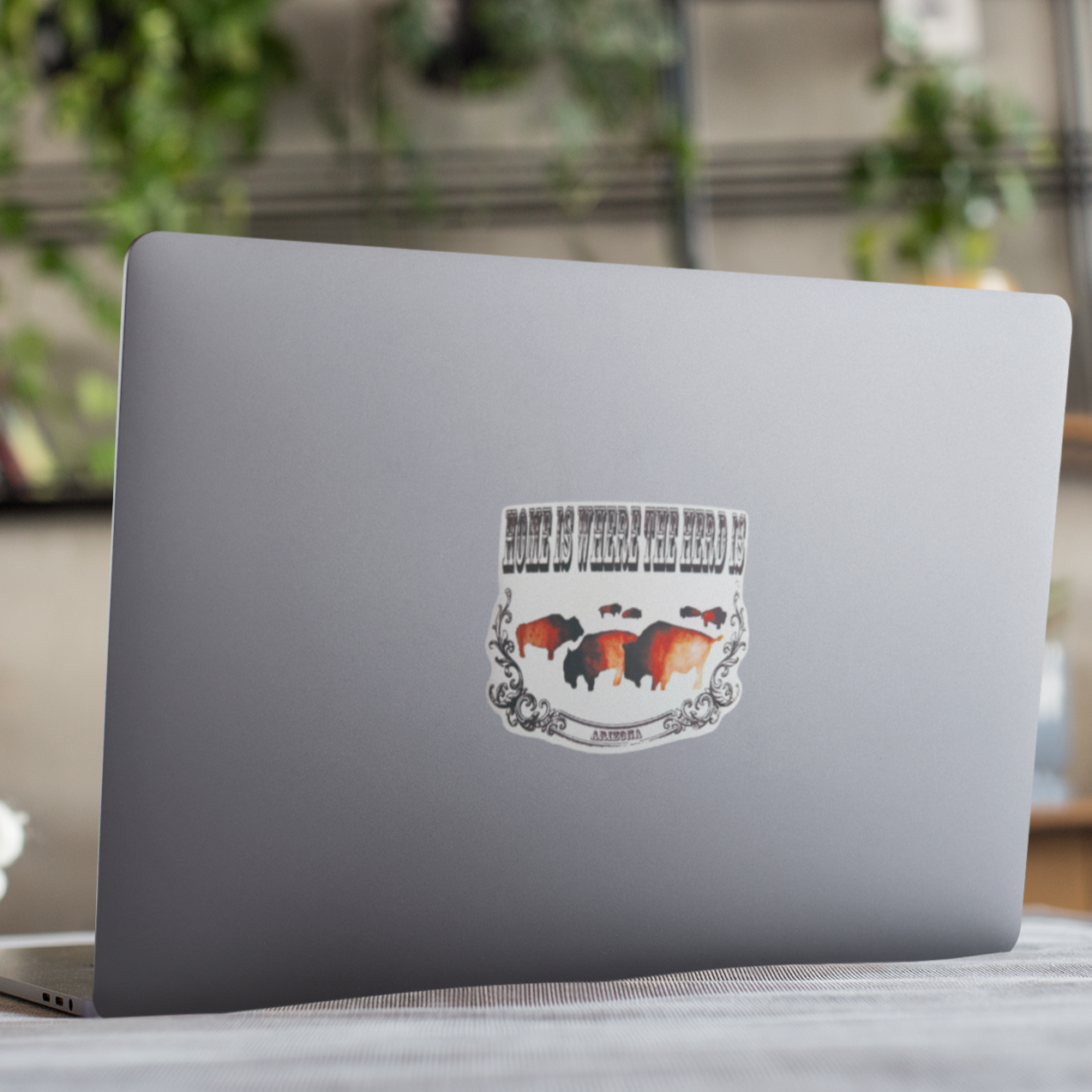"Home is Where the Herd is (Arizona)" Vinyl Sticker/Decal