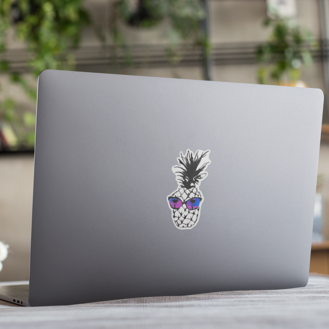 Vinyl Sticker/Decal - "Hot Pineapple in Purple"