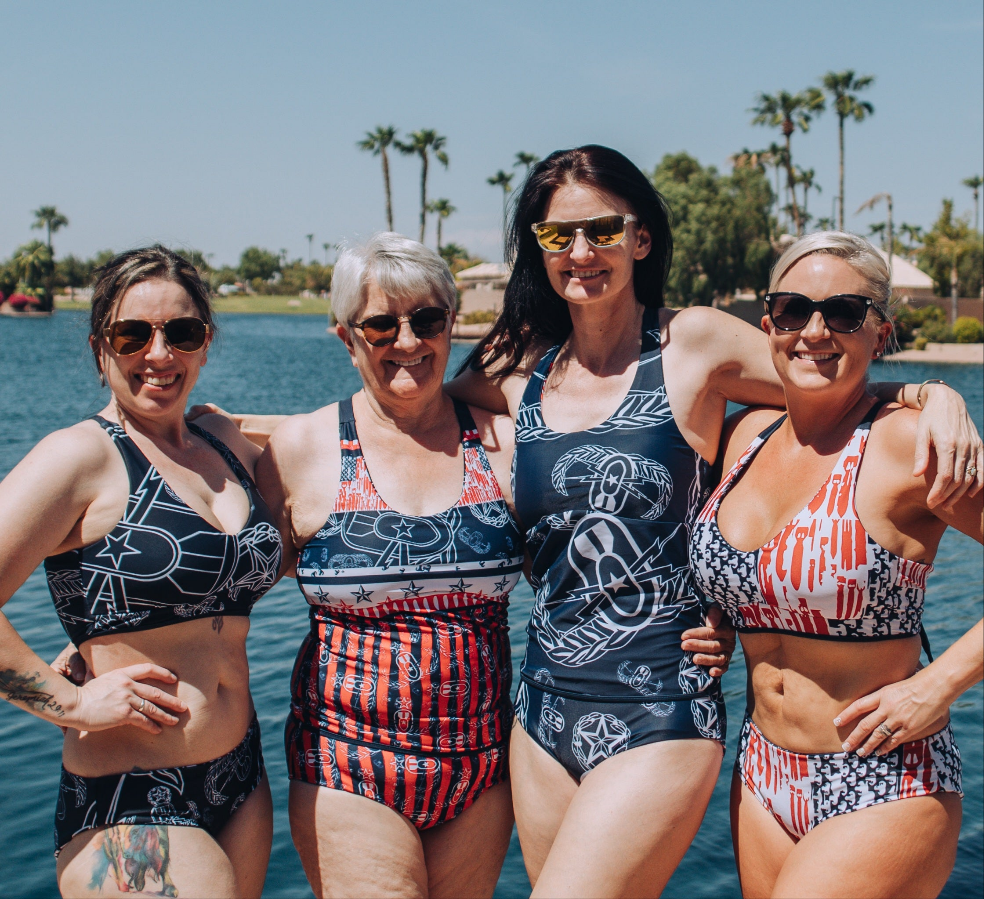 Women's Reversible Bikini - "EOD Bomb Flag"