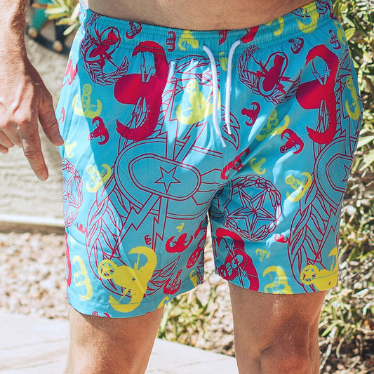 Men's Swim Trunks - "EOD Party"