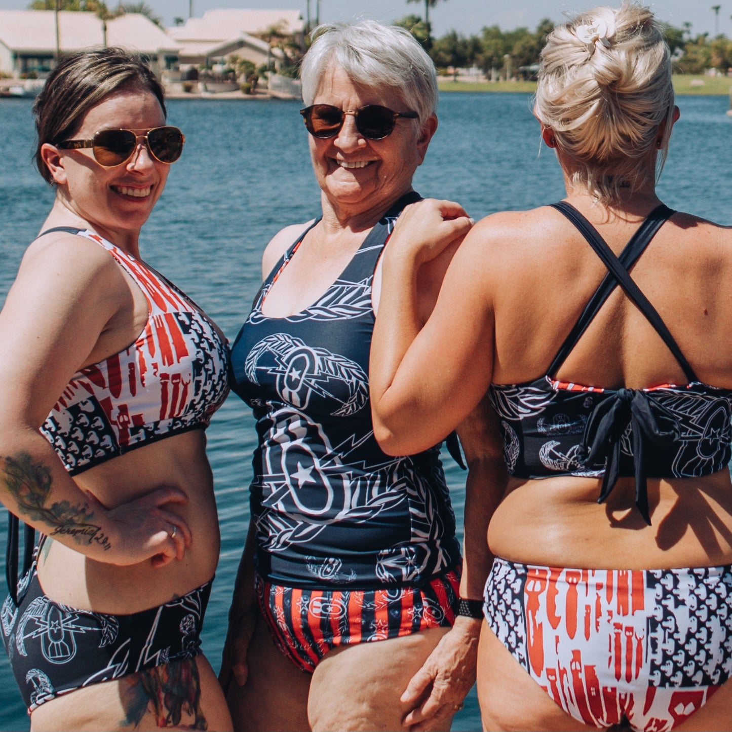 Women's Reversible Bikini - "EOD Bomb Flag"