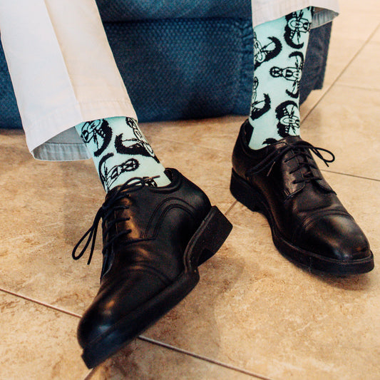 Socks - "Minty Crabs"