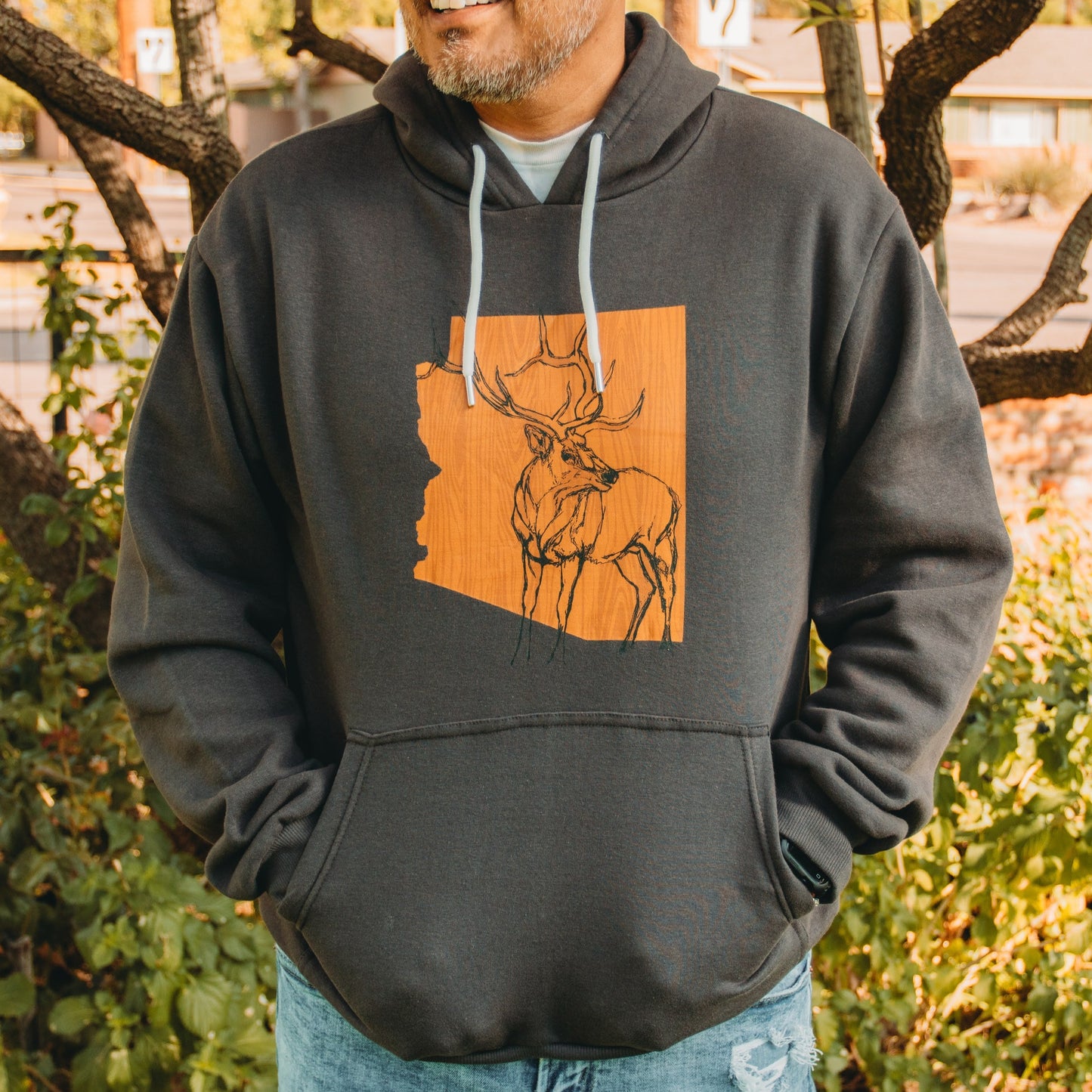 Arizona Elk Hooded Sweat Shirt