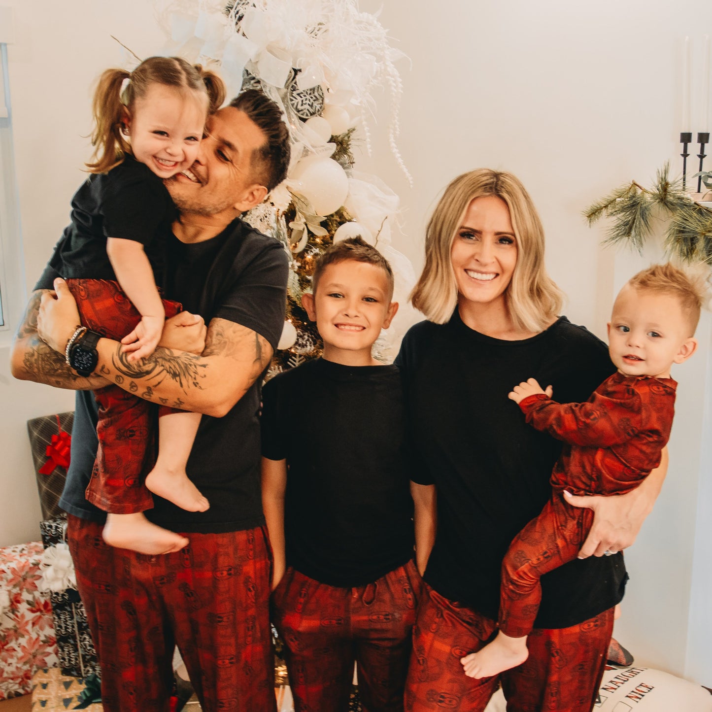 Onesie Pajamas - "EOD Plaid" (Red)