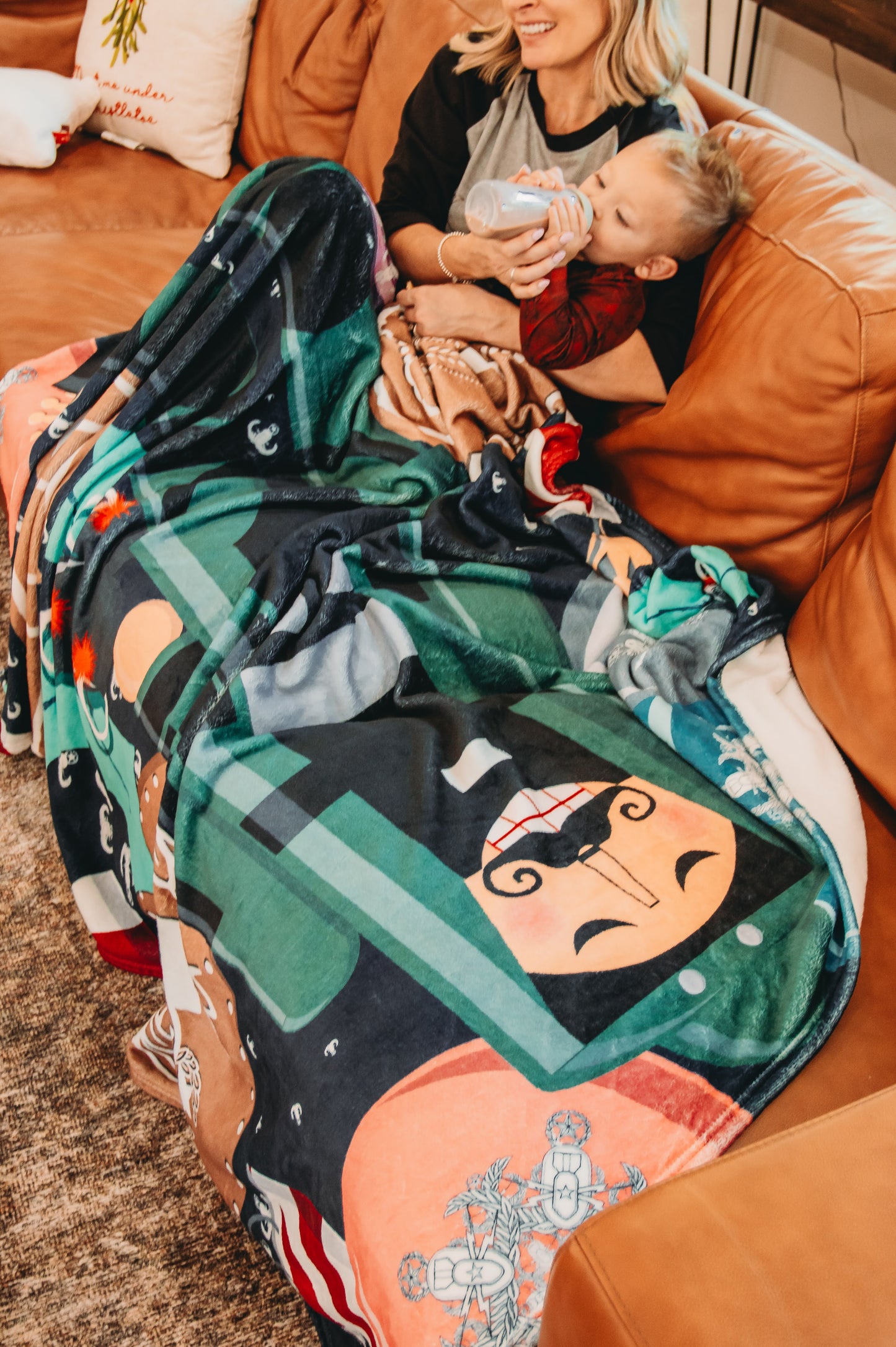 Plush Throw Blanket - "An EOD Christmas"