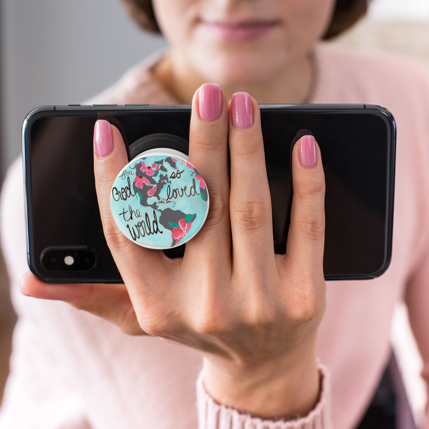 For God so Loved the World Phone Grip/Stand