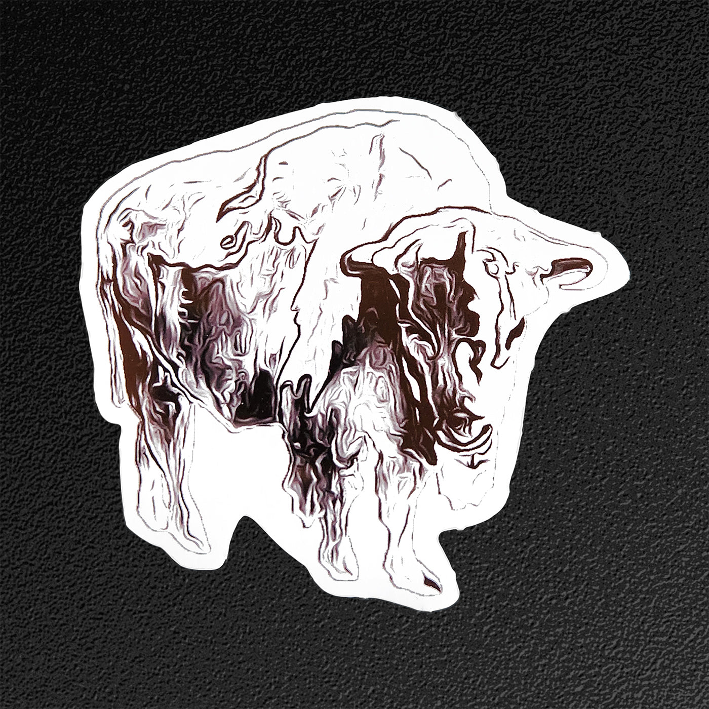 Vinyl Sticker/Decal - "Melting Buffalo"