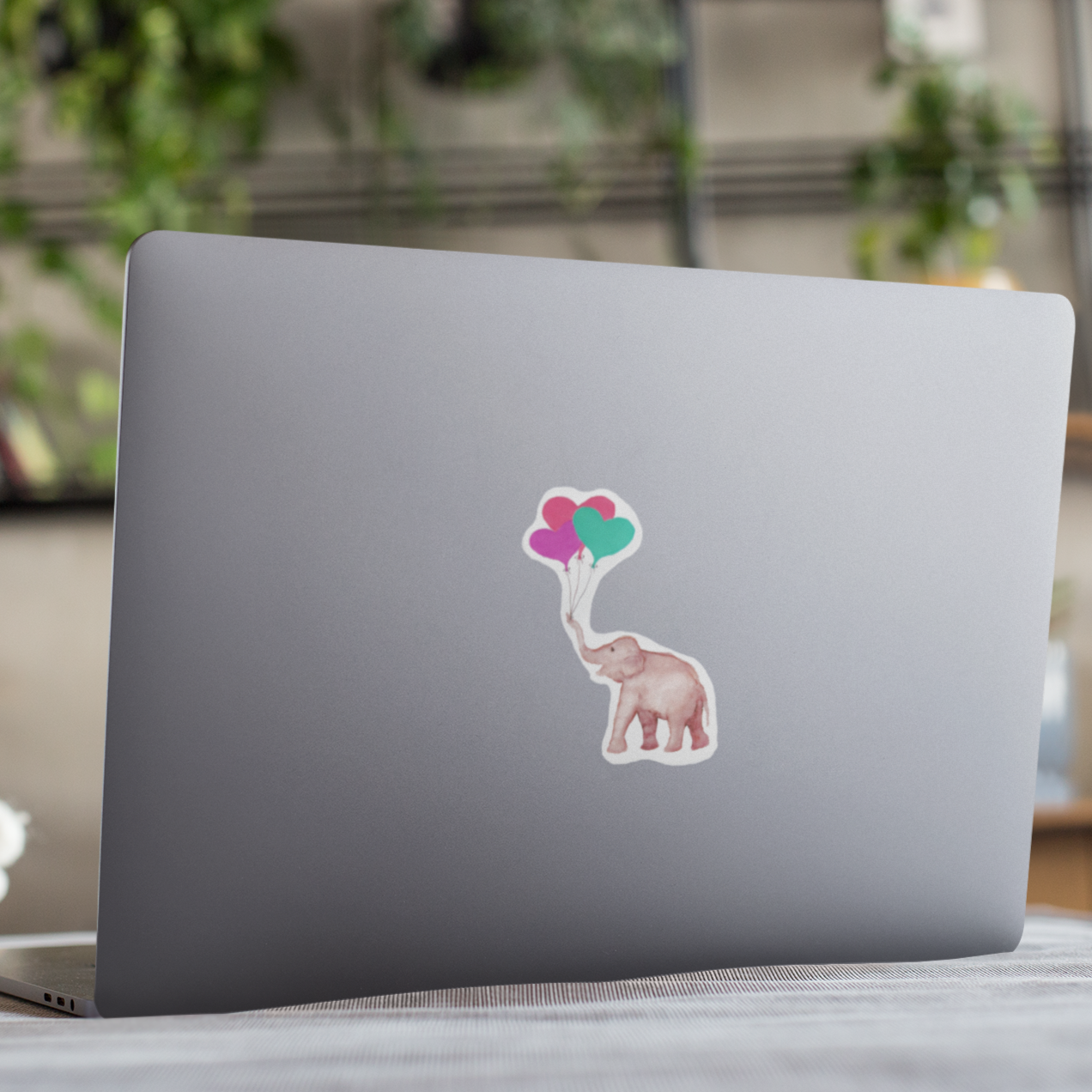 "Pure Joy with mint Balloon Bouquet" Vinyl Sticker/Decal