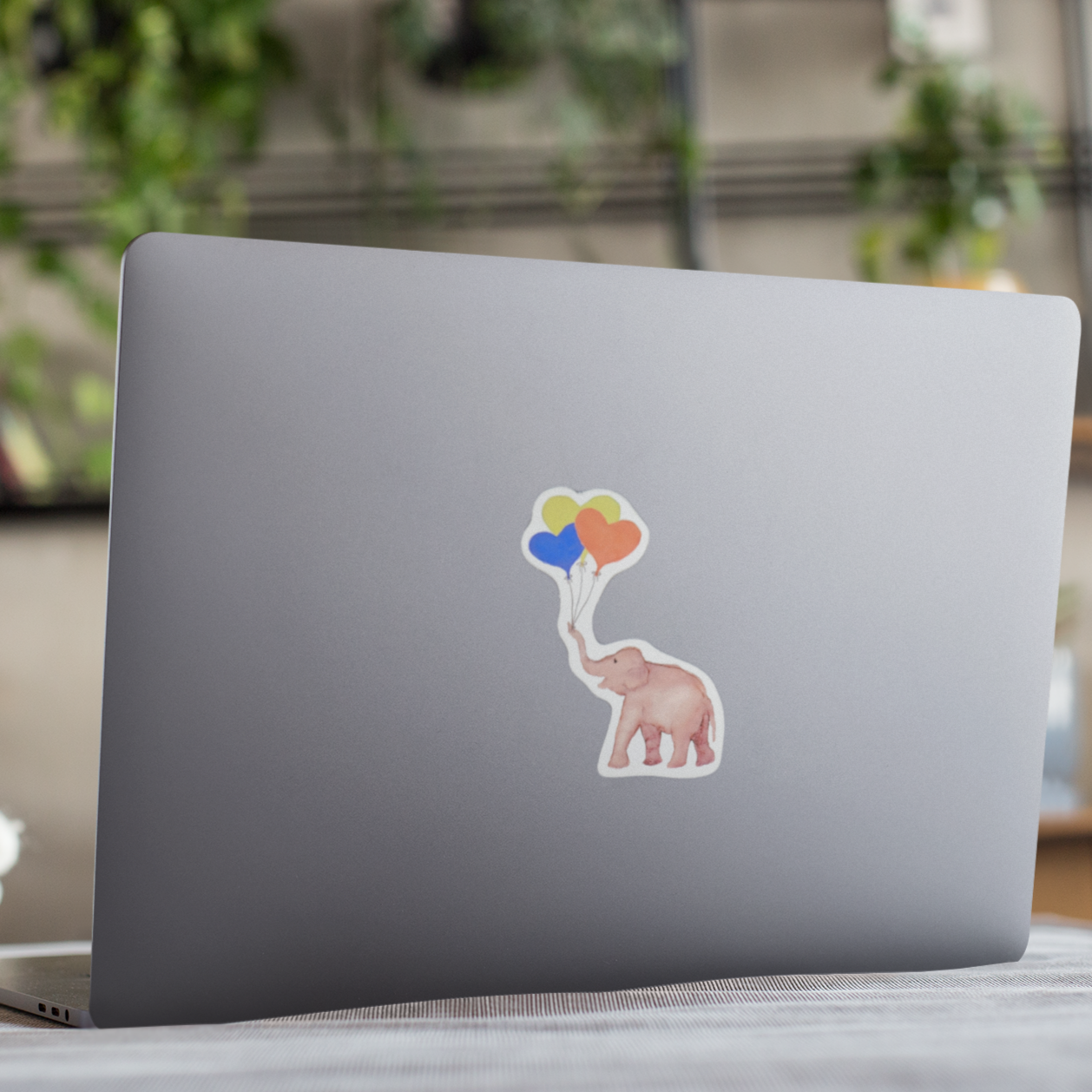 "Pure Joy Yellow Balloon Bouquet" Vinyl Sticker/Decal