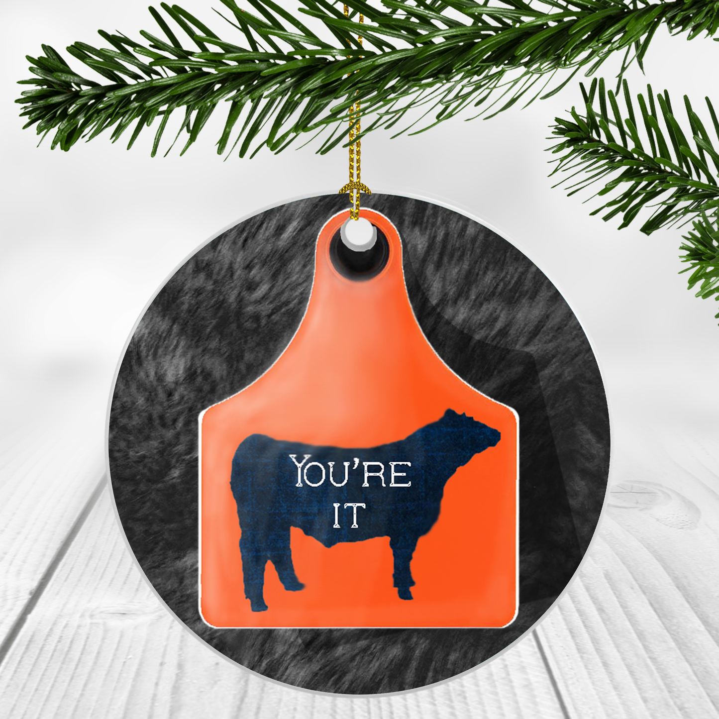 "Tag! You're it!" Ornament