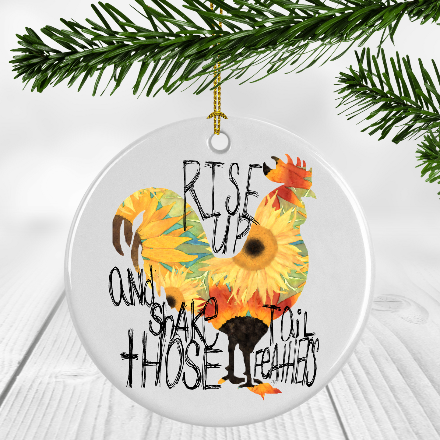 "Rise and Shake" Ornament