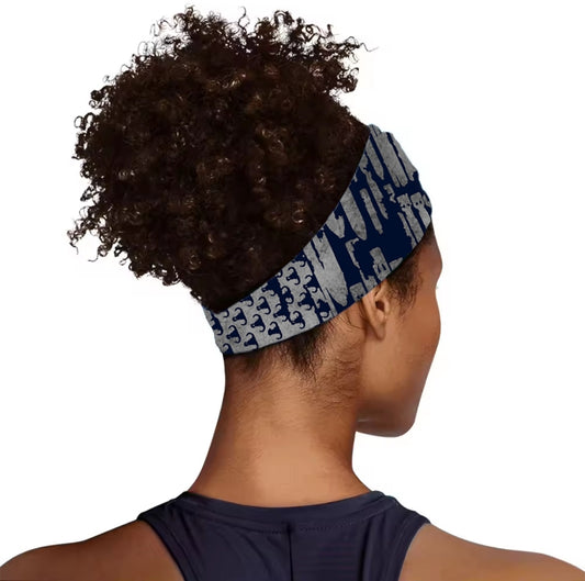 Headband - "EOD Bomb Flag" (Grey on Navy)