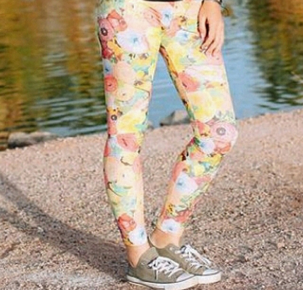 Spring Poppy Leggings