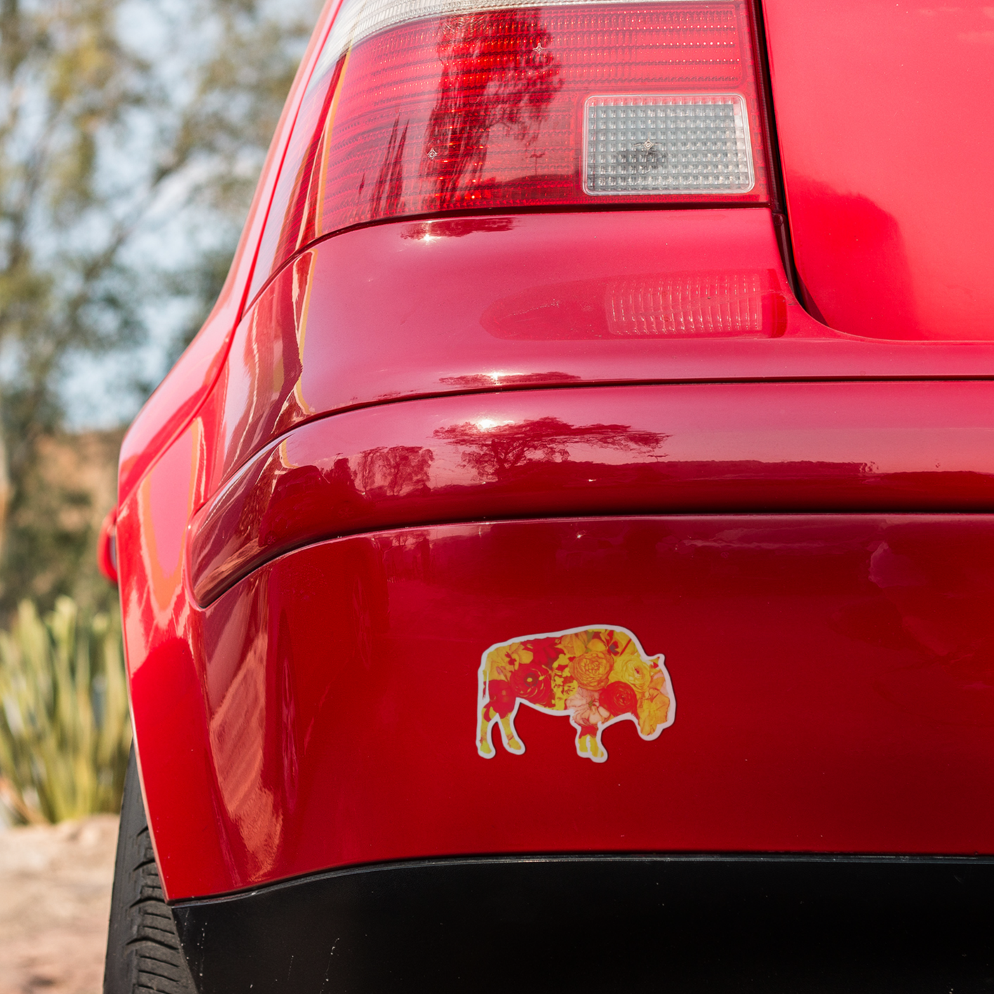 Vinyl Sticker/Decal - "Sunset Poppy"