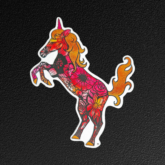 Tatted Unicorn Vinyl Sticker/Decal