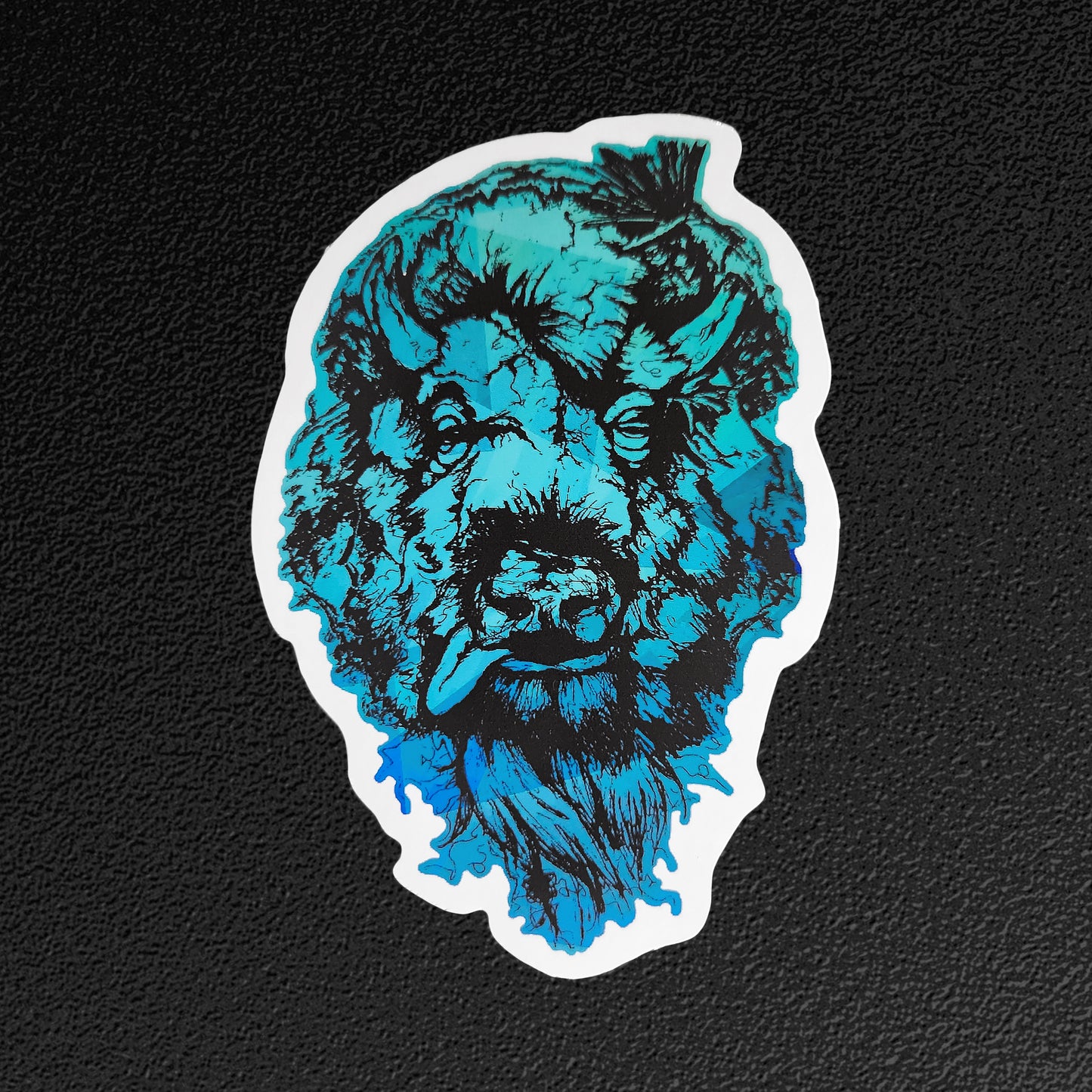 Vinyl Sticker/Decal - "Tattered Buffalo"