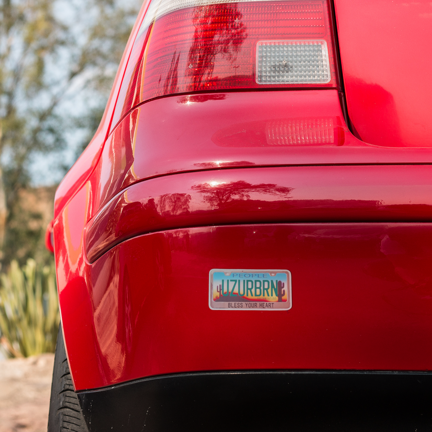 Vinyl Sticker/Decal - "Use Your Brain (UZURBRN) AZ License Plate"