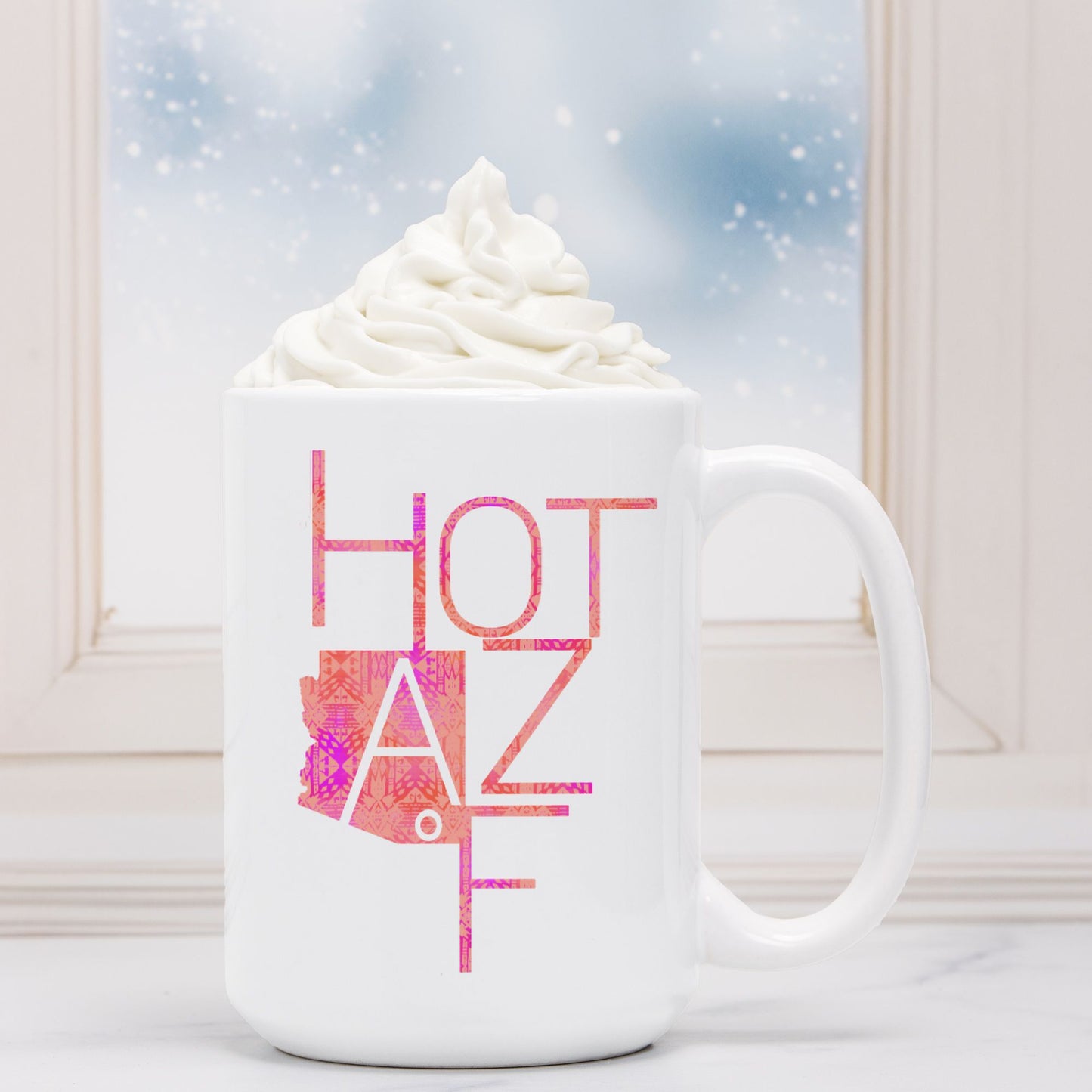 Mug - "Hot AZ F" (Pink Aztec)