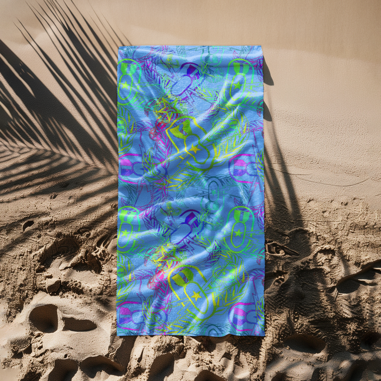 Beach Towel - "It's 5 o'clock Somewhere" (Pastels)