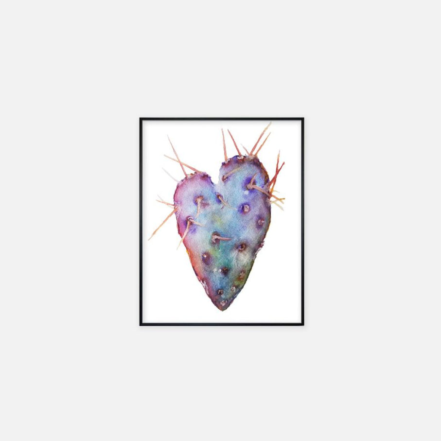 "Cactus Heart" - Print (11" x 14")