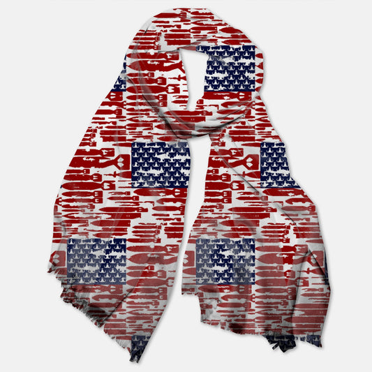 Print On Demand  - Pashmina Scarf - "EOD Bomb Flag"