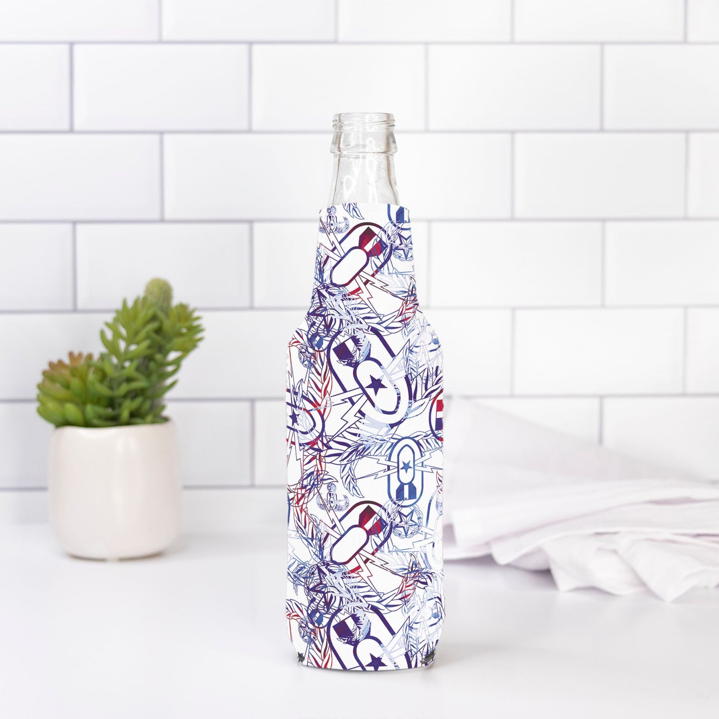 Bottle Wrap - "It's 5 o'clock Somewhere" (Red, White, & BOOM!)
