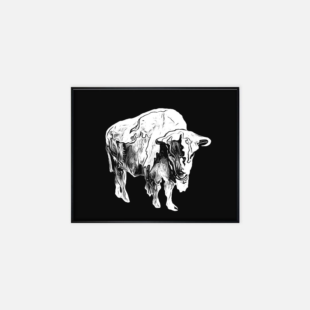 Print (16" x 20") - "Melting Bison"