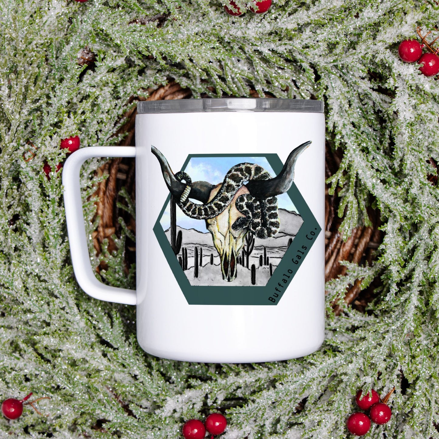 Travel Mug - "Diamondback Desert"