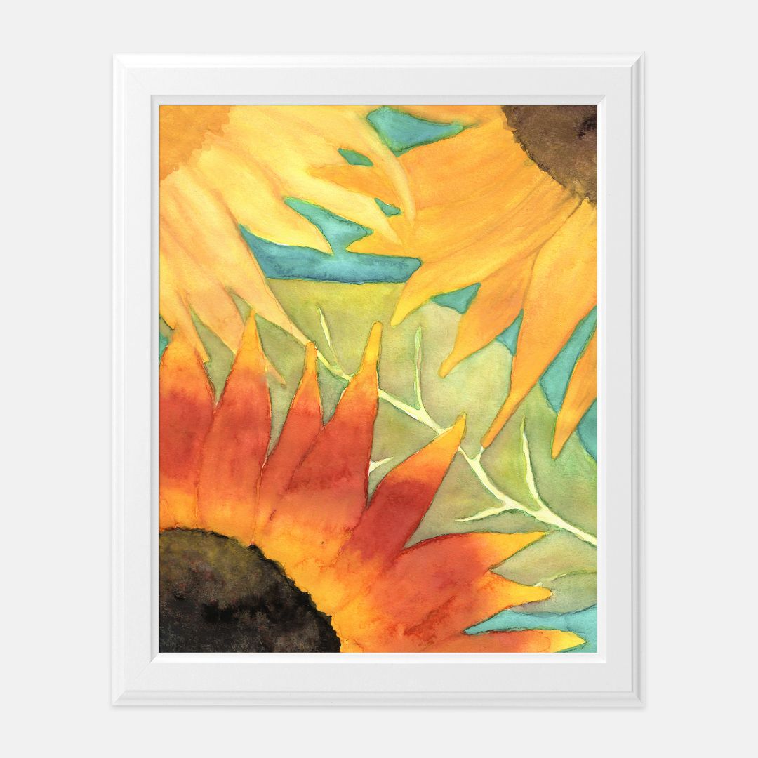 Print (8" x10") - "Sunflower Trio"