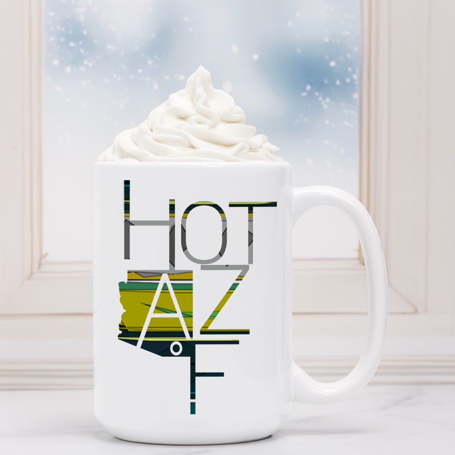 Mug - "Hot AZ F" (Chartreuse)