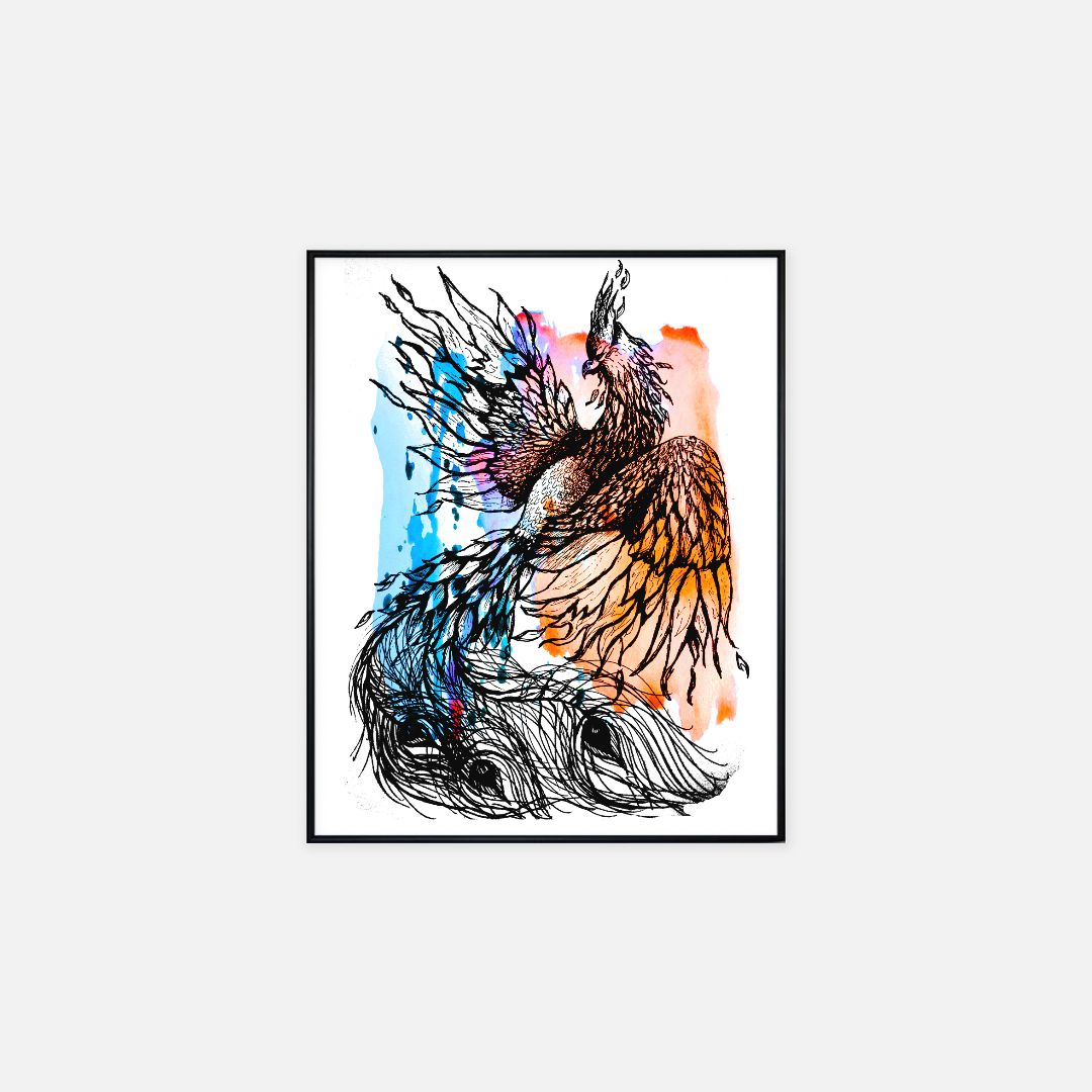 Print (16" x 20") - "Phoenix on Paint"
