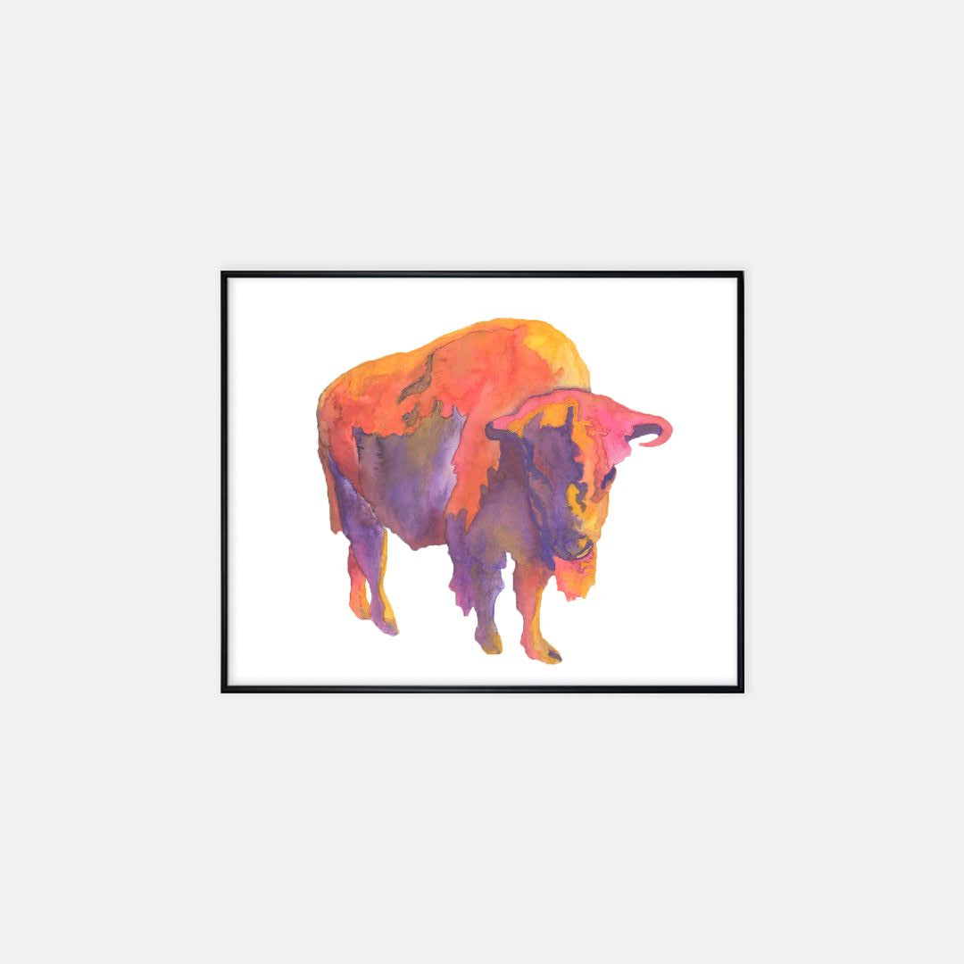 Print (16" x 20") - "Arizona Sky Bison"