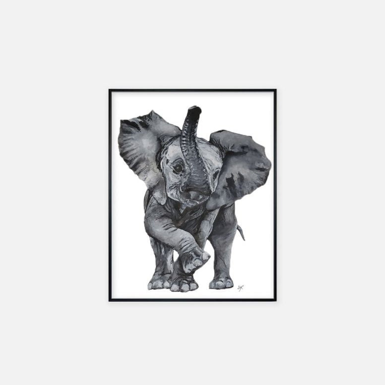 Print (11" x 14") - "Dancing Elephant"