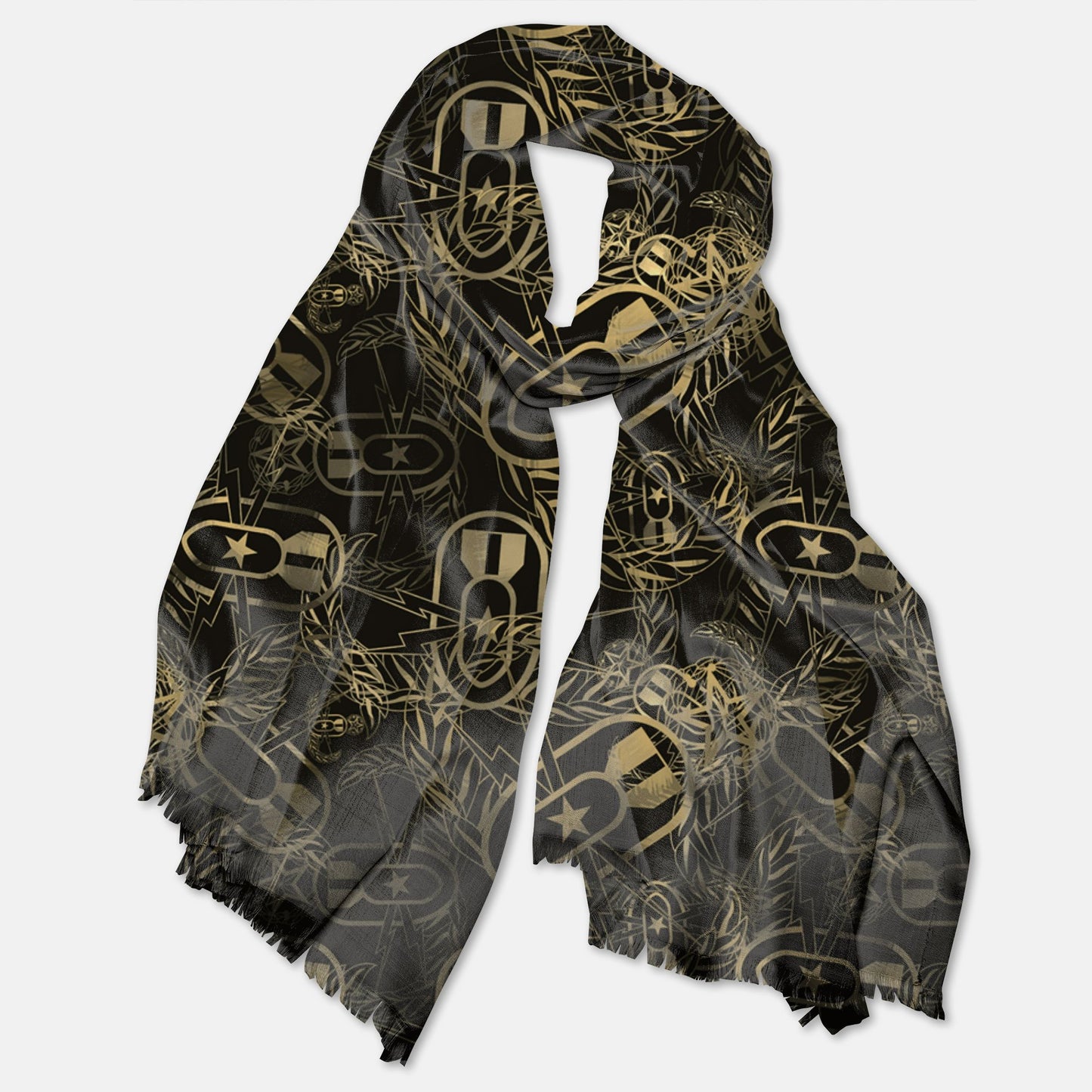 Print On Demand - Pashmina Scarf - "It's 5 o'clock Somewhere" (Tan)
