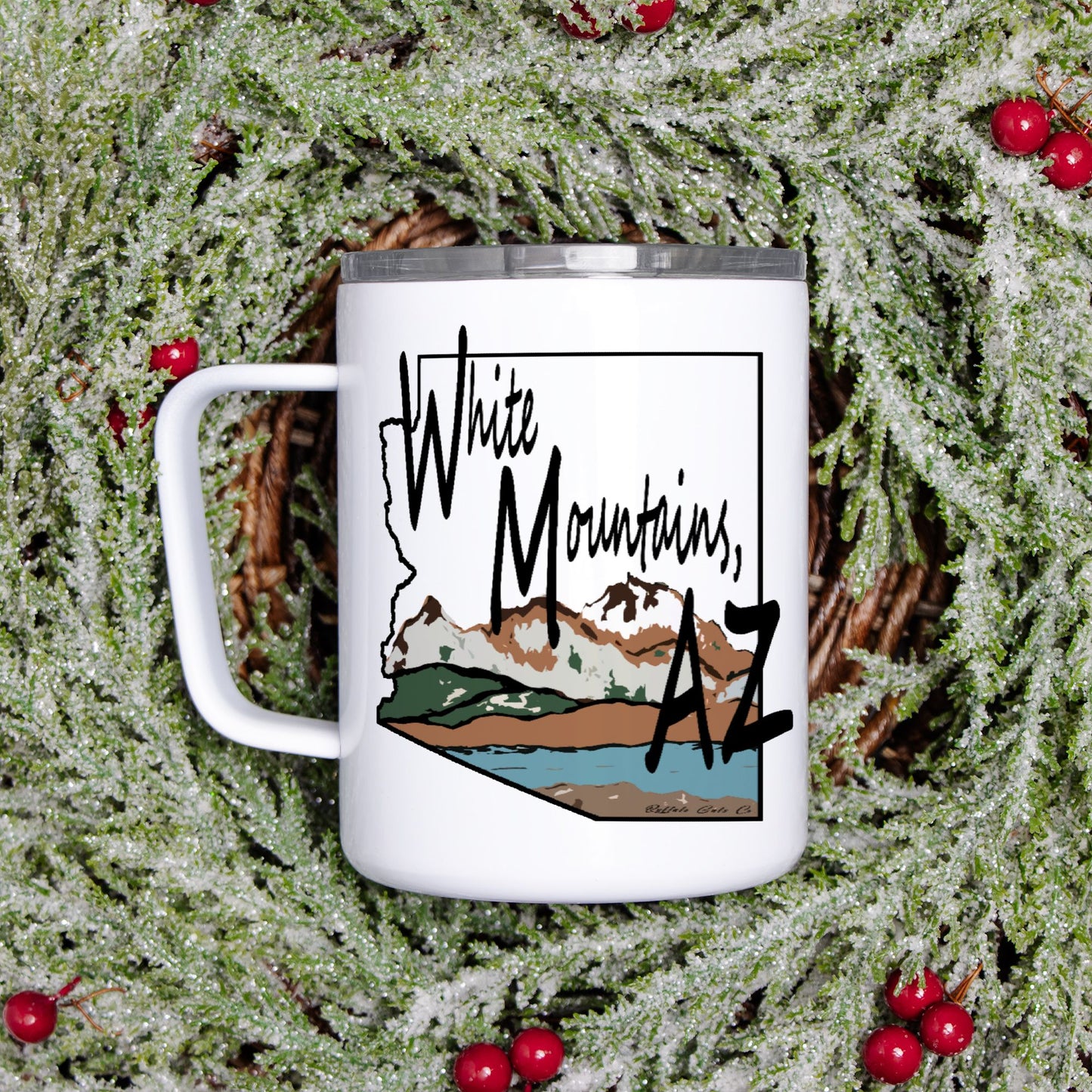 Travel Mug - "White Mountains, AZ"