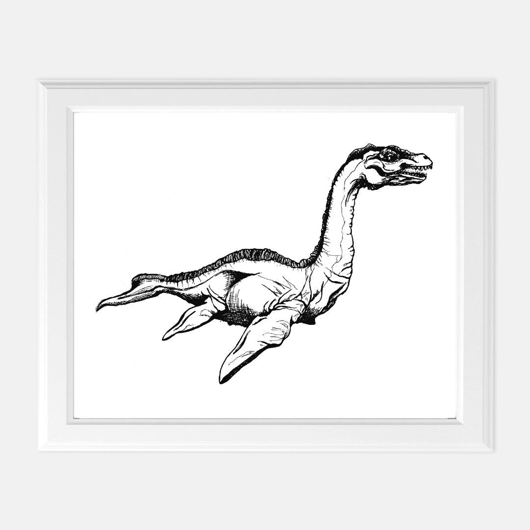 Print (8" x10") - "Loch Ness Kelpie, Nessie"