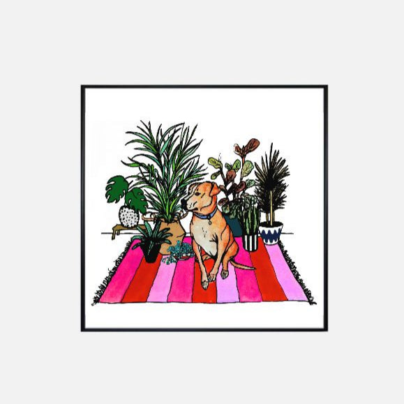 Print (12" x 12") - "Sienna Menna, the Pretty Pittie"