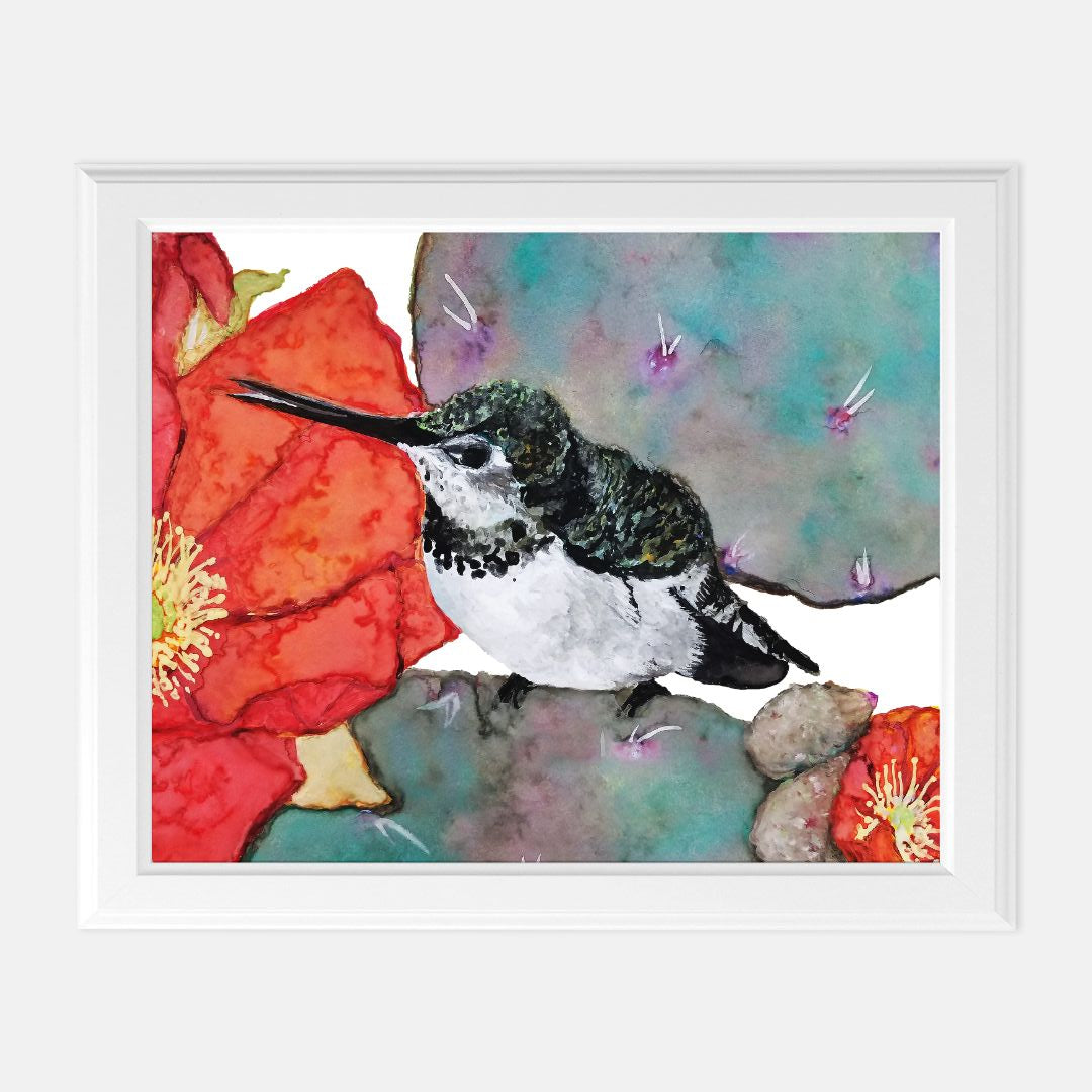 Print (8" x10") - "Piper, the Hummingbird"