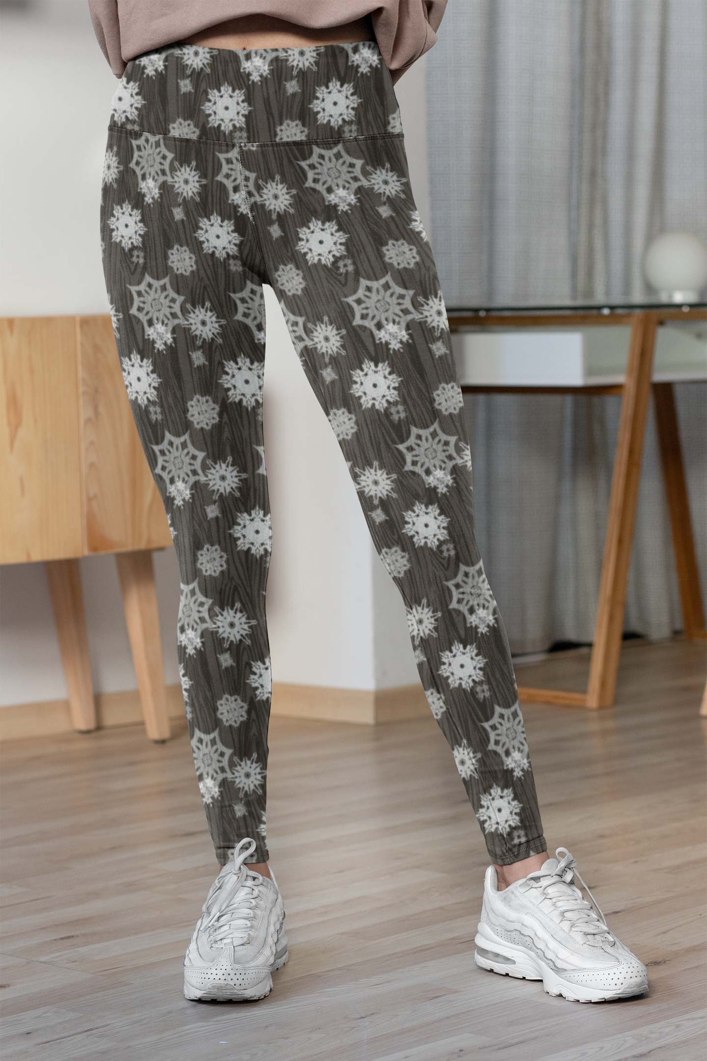 Grey Winter Leggings with POCKETS